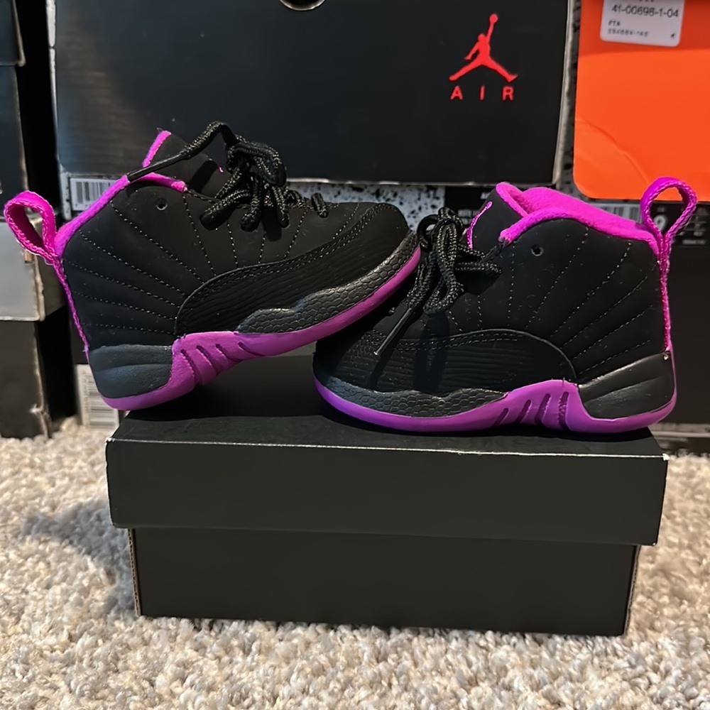 Jordan Kids Sneakers - Black and Purple